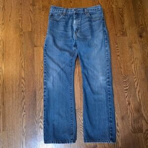 Levis Red‎ Tab 517s Mens Jeans Blue Denim Straight Leg Classic Fit Size 34x32